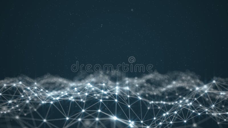 Fundal de rețea futurist vector illustration