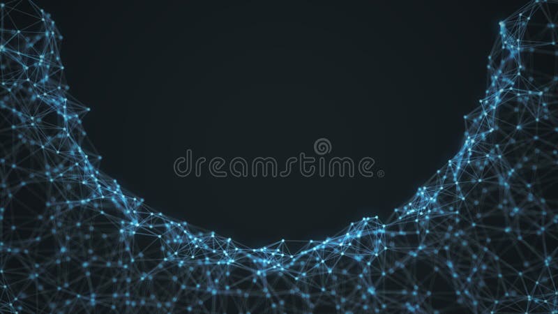 Fundal de rețea futurist vector illustration
