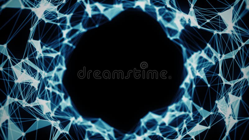 Fundal de rețea futurist vector illustration