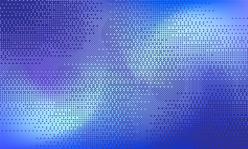 Fundal degrade albastru bitmap abstract. textură pătată. fundal texturat retro pixelat stock illustration