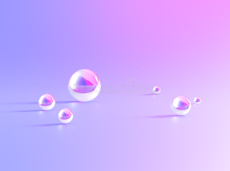 Fundal din plastic de sticlă cu afișaj cu bile de cristal 3d pe suport. podium de prezentare a produsului cu bile transparente din royalty free illustration