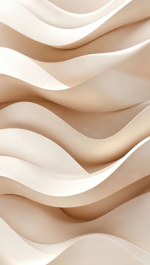 Fundal elegant 3D Bej și Cream Paper Abstract cu iluminare blândă pentru proiecte de design vector illustration