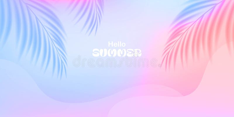 Fundal exotic de vară. Frunze de palmier. Frunze tropicale. Design pentru tapet de banner de copertă pentru carduri. Abstract moal royalty free illustration