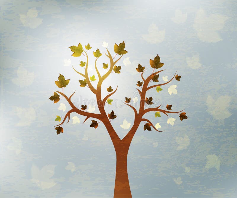 Fundal frumos arbore stock illustration