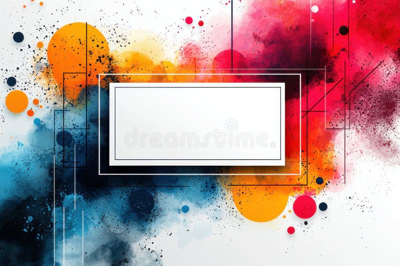 Fundal geometric colorat abstract cu spline și forme de culoare a apei royalty free stock photo