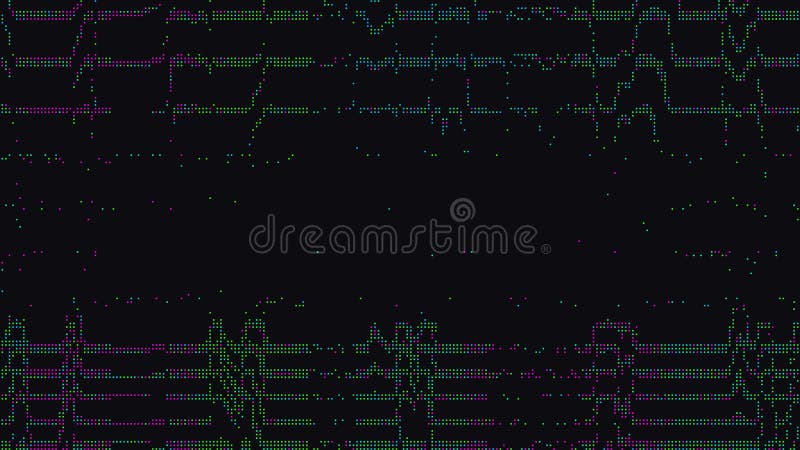 Fundal glitch digital cu linii pixelate royalty free illustration