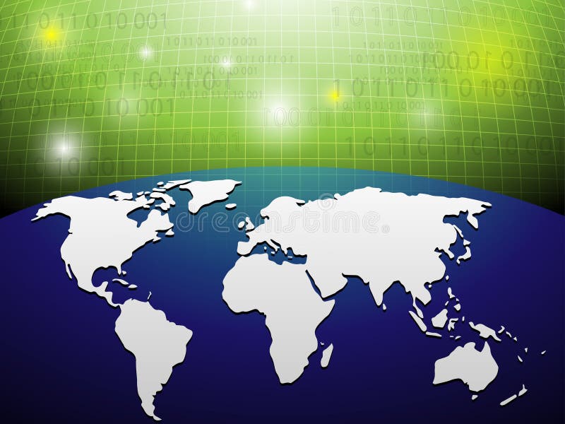 Fundal glob digital stock illustration