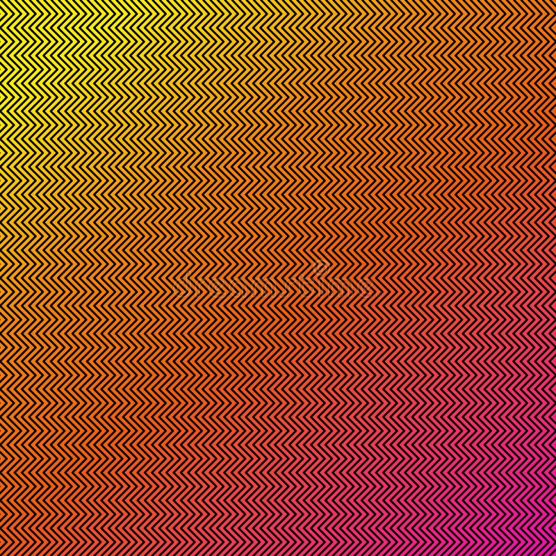 Fundal gradient abstract portocaliu cu model linii zigzag vector illustration