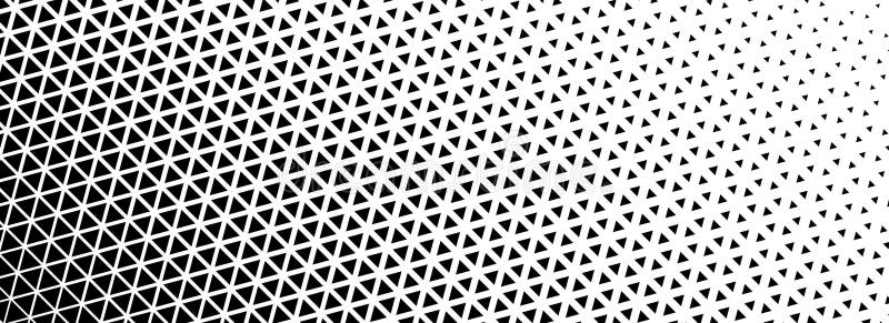 Fundal gradient semiton triunghi. Textura tiparului tehnic triunghiular geometric. Gradare abstractă neagră stock illustration