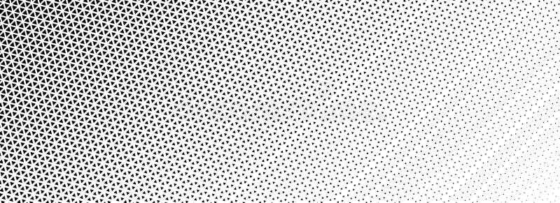 Fundal gradient semiton triunghi. Textura tiparului tehnic triunghiular geometric. Tapet abstract de gradare royalty free illustration