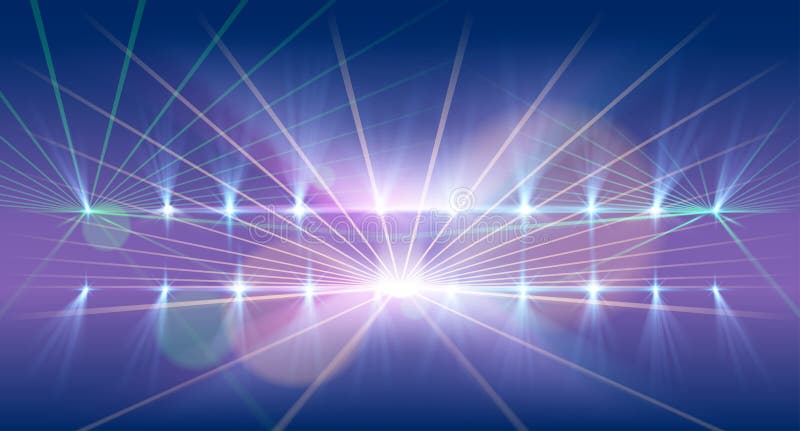 Fundal luminos și laser royalty free illustration