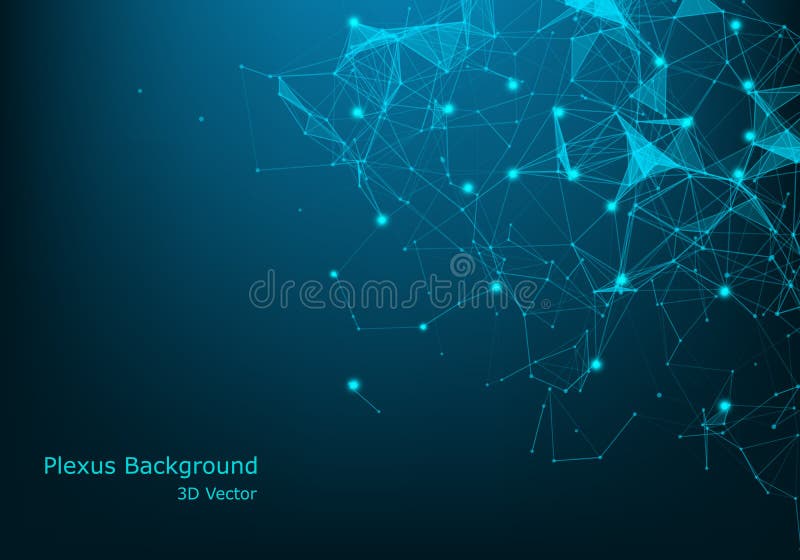Fundal mare de vizualizare a datelor. fundal virtual virtual futurist modern. tiparul rețelei științifice pentru liniile de conect royalty free illustration