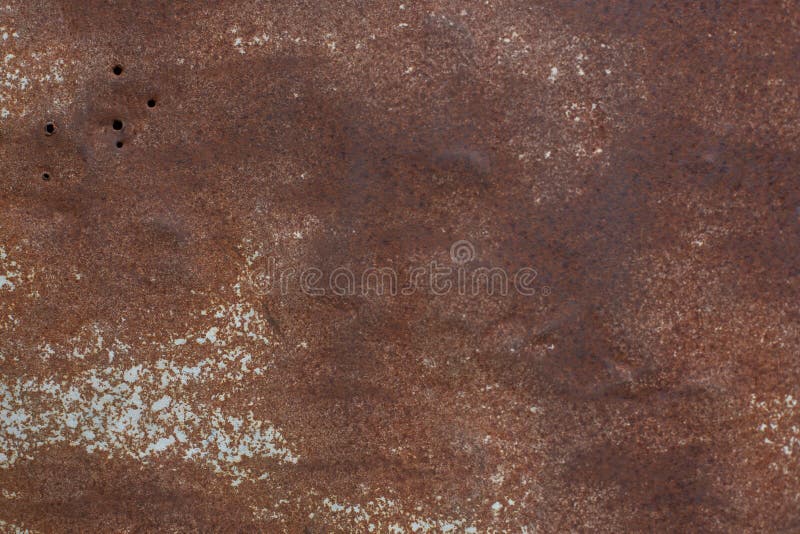 Fundal metalic de tip rugină abstractă pe fond brun de suprafață metalic pentru construcția de lucrări de artă a hârtiei de călcat royalty free stock photography