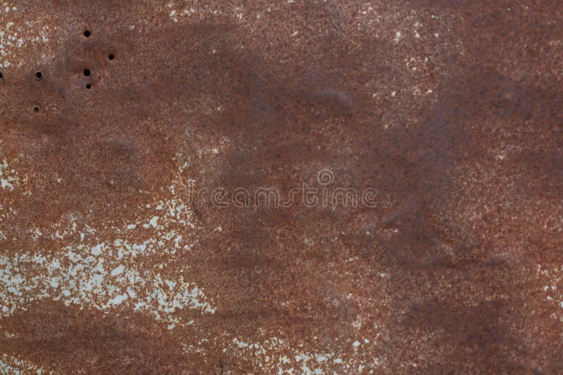 Fundal metalic de tip rugină abstractă pe fond brun de suprafață metalic pentru construcția de lucrări de artă a hârtiei de călcat royalty free stock photography