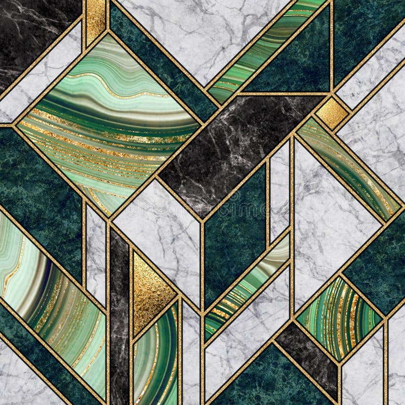 Fundal mozaic abstract modern din marmură abstractă art textură din piatră artificială din piatră artificială, auriu marmorat, arg stock photography