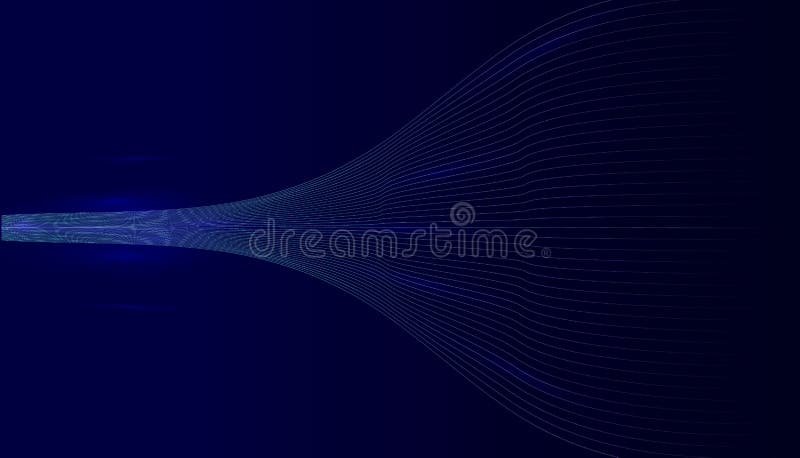 Fundal particule de unde digitale. ilustrare sistem informatic stock illustration