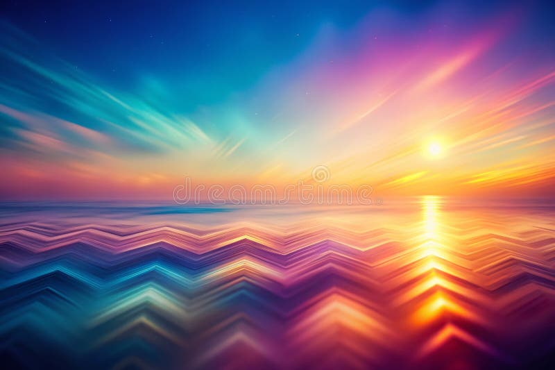Fundal Pastel Fermecător Cu Gradient Strălucitor Zigzag Lumină Modele O Lungă Expunere Fotografie Capodoperă vector illustration