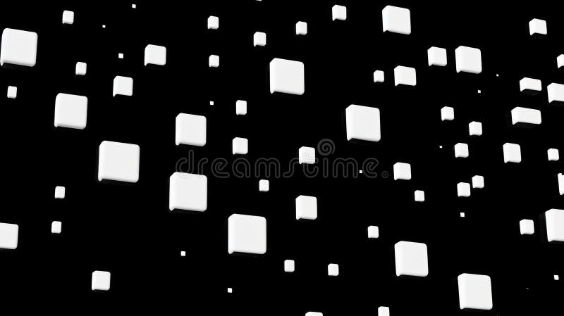 Fundal plat retro-negru și alb-negru fără sudură, cu textură fină VJ animată fără sudură stock illustration
