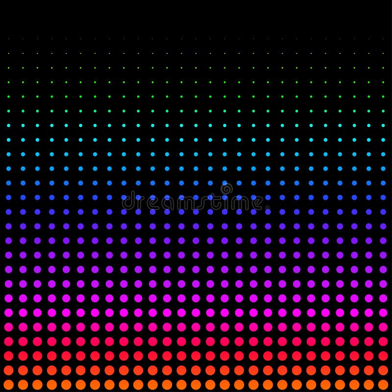 Fundal puncte semiton gradient vertical. ilustrare vectorială. textură pixeli pentru design stock illustration