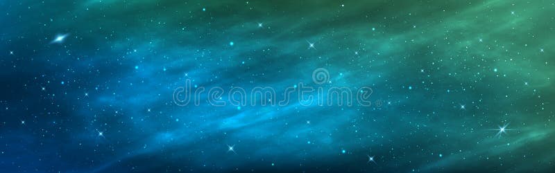 Fundal spațiu. poster cosmos realist. galaxie verde cu stele strălucitoare. nebuloasă abstractă cu lumină puternică stock images