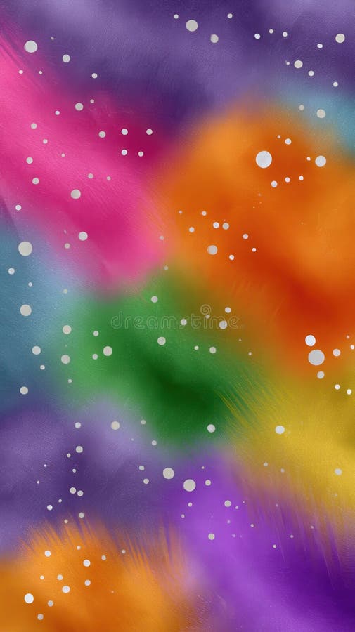 Fundal texturat abstract, cu un amestec vibrant de culori curcubeu și puncte albe, creând un aspect care atrage privirea și joacă royalty free stock image