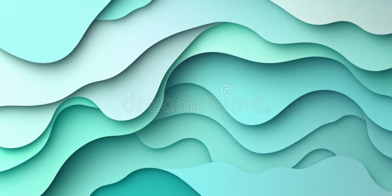 Fundal tipar ondulat, albastru deschis, fără sudură, cu gradient albastru deschis, Formă Curgătoare Delicată vector illustration