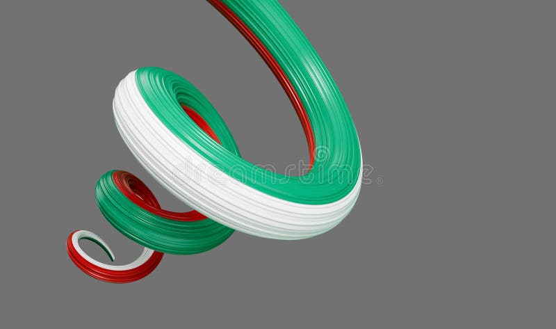 Fundalul fluturaș al steagului Bulgariei pentru Ziua Independenței 3d vector illustration