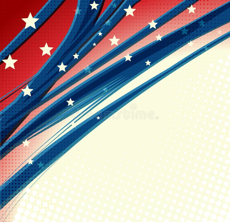 Fundalul patriotic american al independenței vector illustration