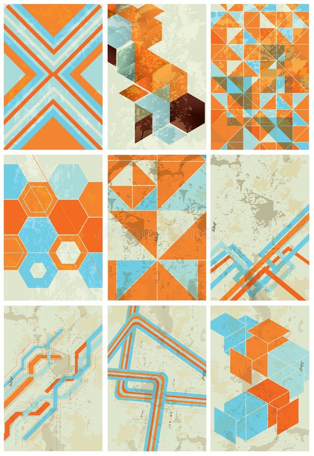 Fundații geometrice minime stock illustration