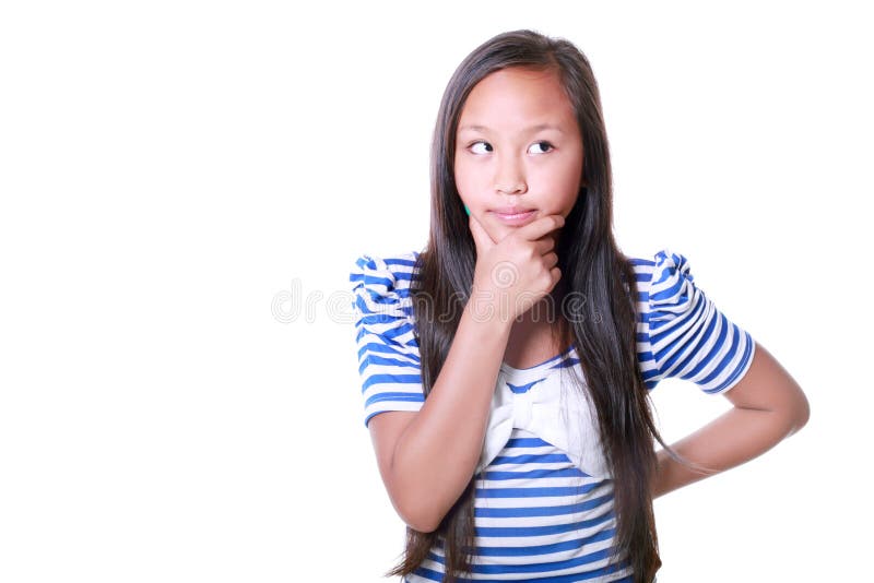 Tankfull asiatisk flicka arkivfoto