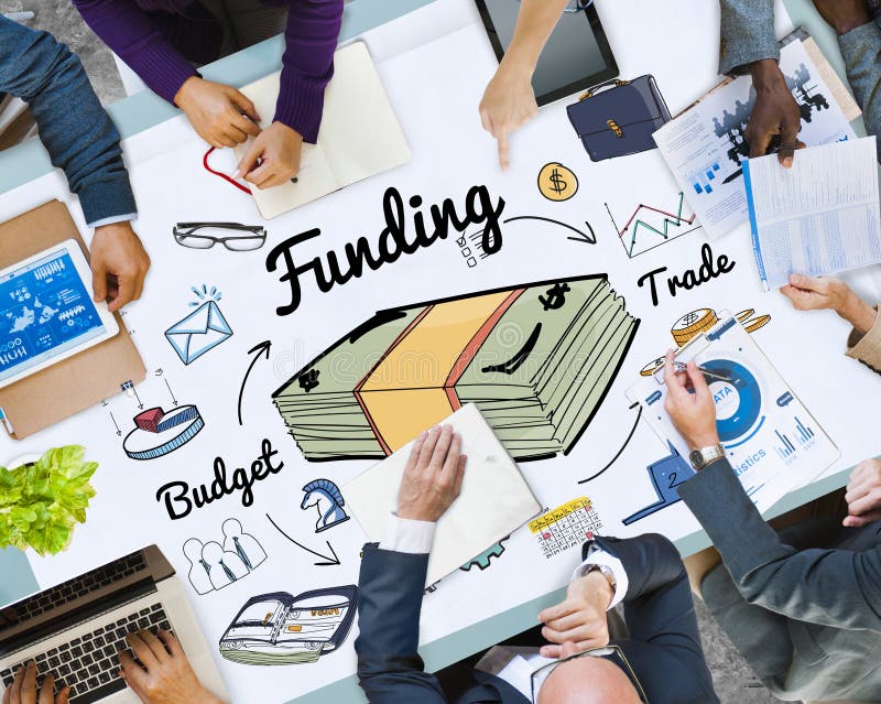 Funding Banking Budget Credit Financial Concept royalty free stock photography Funding Banking Budget Credit Financial Concept royalty free stock photography