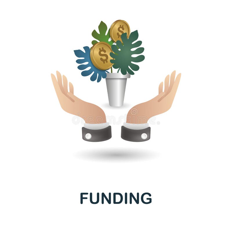 Funding Icon 3d Illustration from Finance Management Collection Stock Funding Icon 3d Illustration from Finance Management Collection Stock