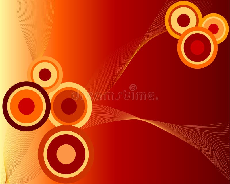 A funky background with circles and waves. A funky background with circles and waves
