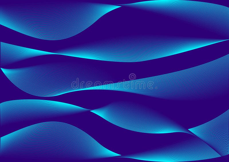Fundo abstrato azul com ondas Vetor ilustração stock Fundo abstrato azul com ondas Vetor ilustração stock