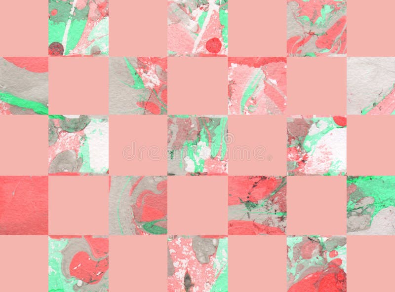 Fundo abstrato colorido com quadrados ilustração royalty free