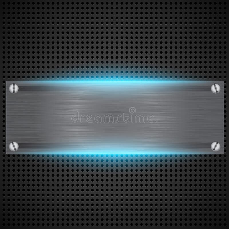 Fundo abstrato com inserir escovado do metal ilustração royalty free Fundo abstrato com inserir escovado do metal ilustração royalty free
