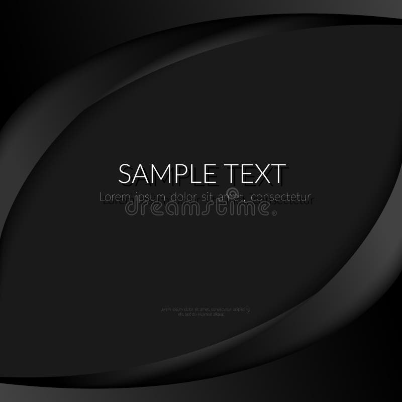 Abstract background with black curved lines on a black background. Element design banners, posters, templates for business. Mourning black background with a pattern of wavy dark stripes. Vector graphics. Abstract background with black curved lines on a black background. Element design banners, posters, templates for business. Mourning black background with a pattern of wavy dark stripes. Vector graphics