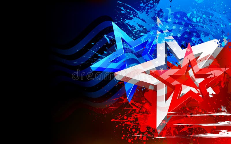 Fundo abstrato da bandeira americana ilustração do vetor Fundo abstrato da bandeira americana ilustração do vetor