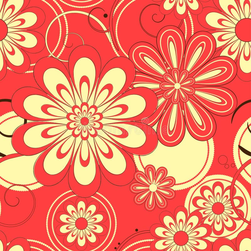 Fundo abstrato de flores ilustração stock