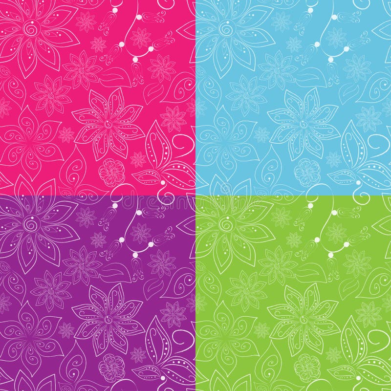 Fundo abstrato da flor ilustração do vetor