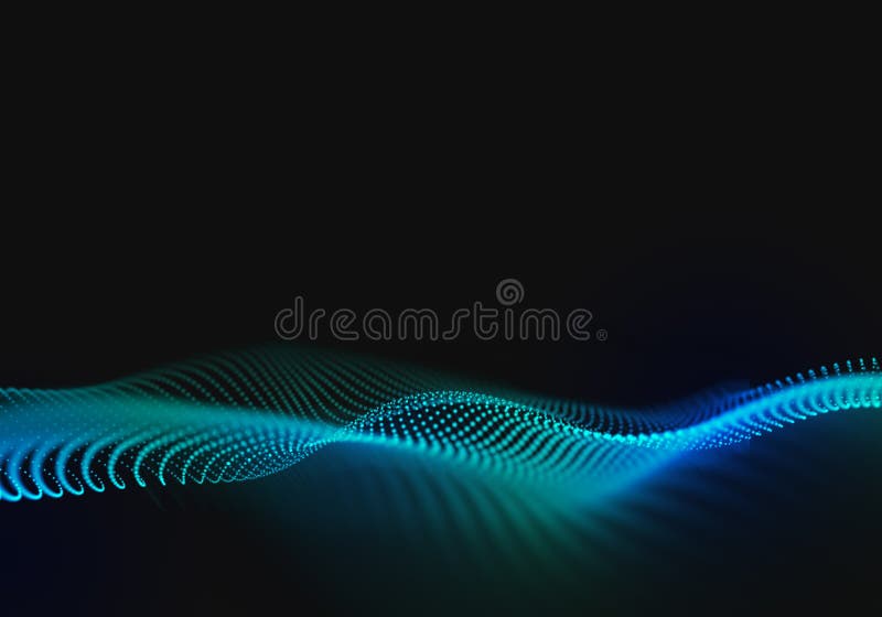 Abstract Wave Background with Connecting Dots and Lines. Abstract Flow. Connection Structure. Abstract Wave Background with Connecting Dots and Lines. Abstract Flow. Connection Structure.