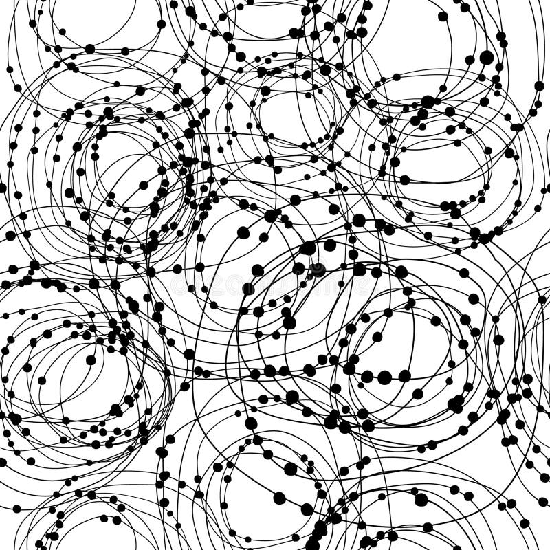 Fundo abstrato da rede feito de círculos de rabisco ilustração do vetor Fundo abstrato da rede feito de círculos de rabisco ilustração do vetor