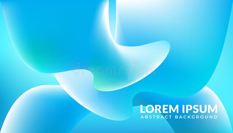 Fundo abstrato de gradação de fluido azul deslumbrante e moderno ilustração royalty free