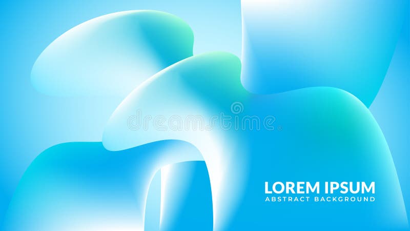 Fundo abstrato de gradiente líquido azul deslumbrante e elegante ilustração stock