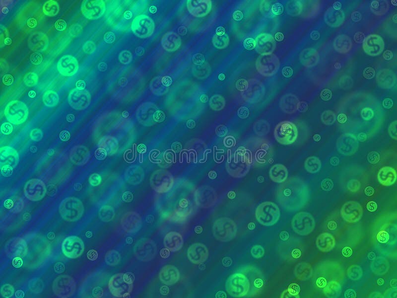 Fundo abstrato de dinheiro com um símbolo de dólar imagem de stock