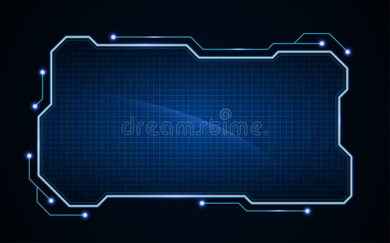 Fundo abstrato do projeto do molde do quadro do holograma do fi do sci da tecnologia ilustração royalty free Fundo abstrato do projeto do molde do quadro do holograma do fi do sci da tecnologia ilustração royalty free