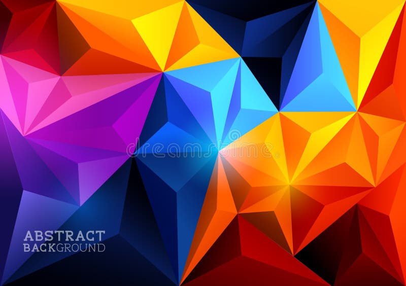 Fundo abstrato do triângulo ilustração do vetor Fundo abstrato do triângulo ilustração do vetor