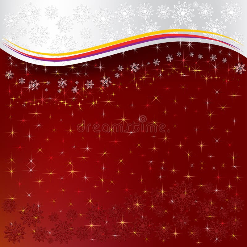 Fundo natalino abstrato vermelho ilustração stock