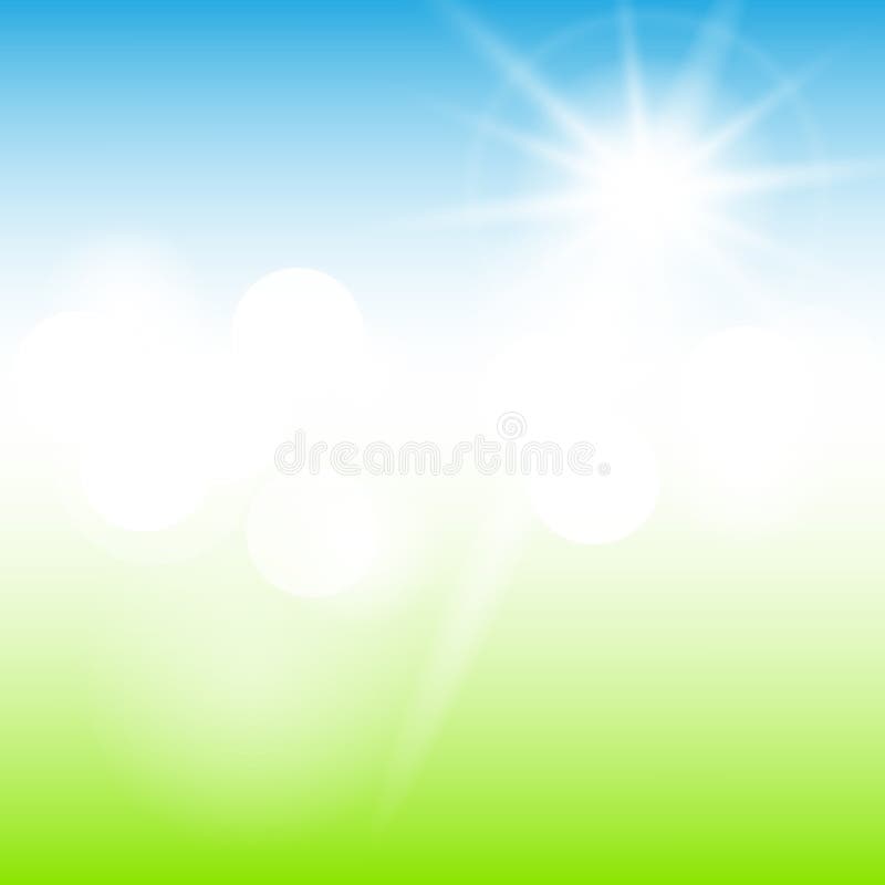 Nature sunny abstract summer background with sun and bokeh. Nature sunny abstract summer background with sun and bokeh