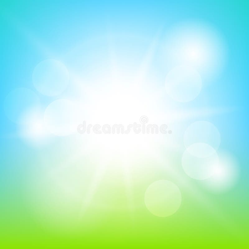 Nature sunny abstract summer background with sun and bokeh. Nature sunny abstract summer background with sun and bokeh